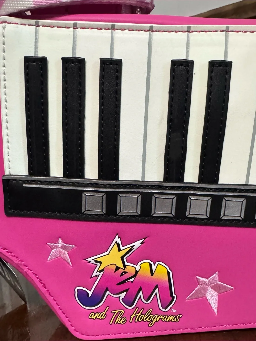 JEM and the Holograms Figural Keytar Glow Crossbody Bag